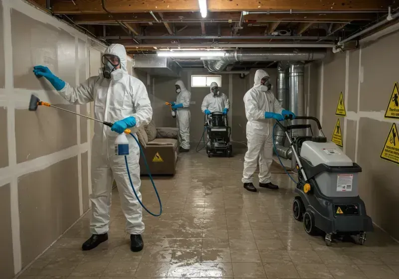 Basement Moisture Removal and Structural Drying process in Grant County, NE